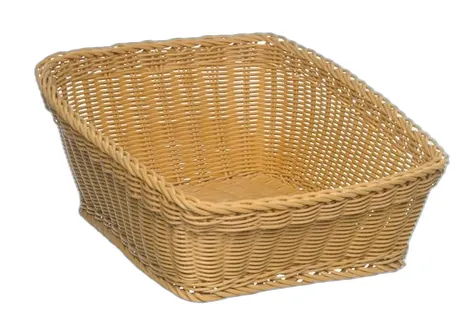Angled Beige Bread Basket - 50 x 42cm