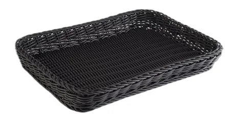 Profi Line Rectangular Black Bread Basket - 40 x 30cm