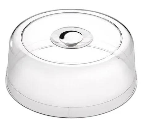 Polysterine Cake Cover with Chrome Plated Handle - 30cm