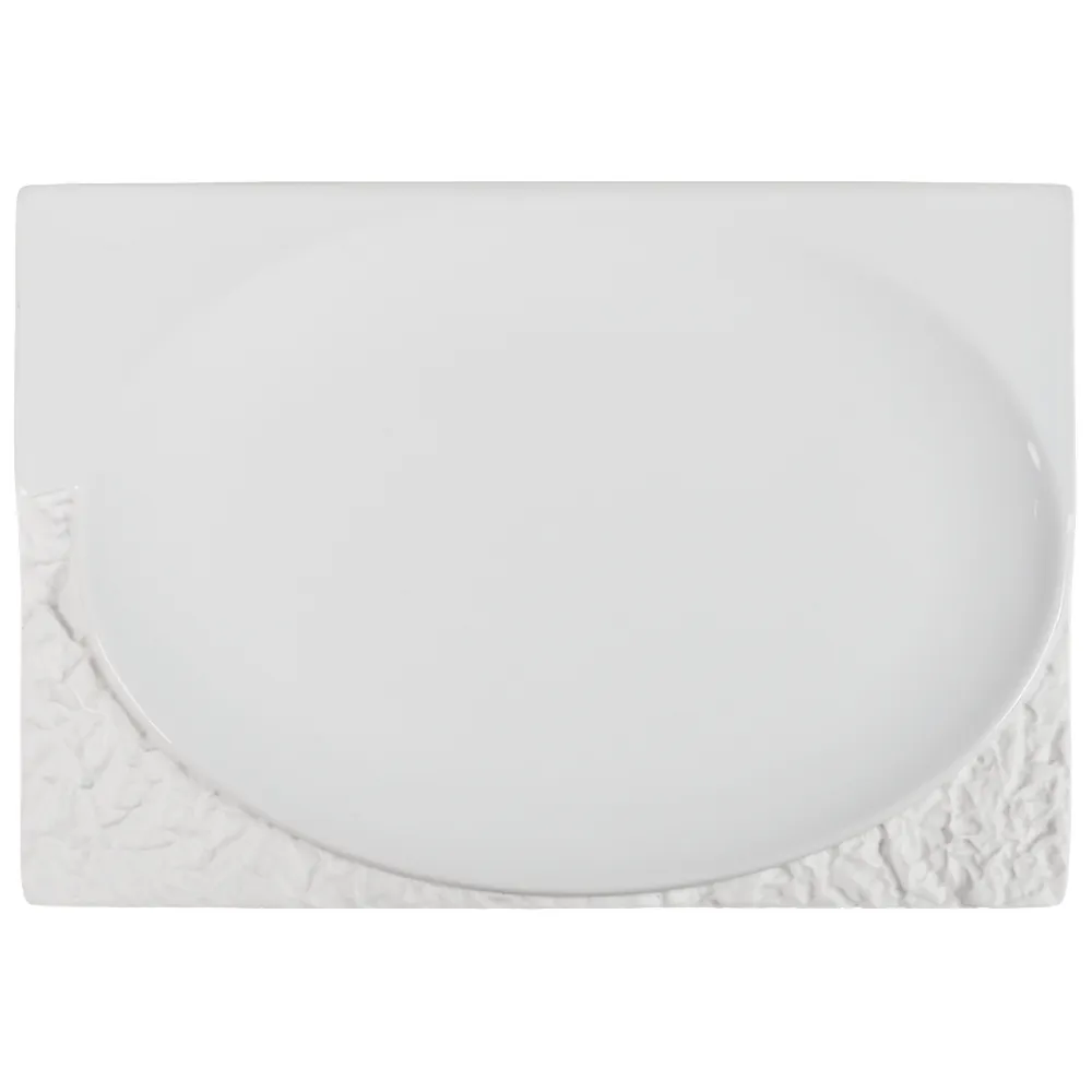 Terra White Rectangular Plate