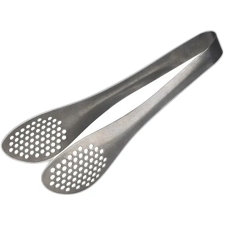 All Purpose Antique Stainless Look Perforated Tongs - 22.5 x 5cm