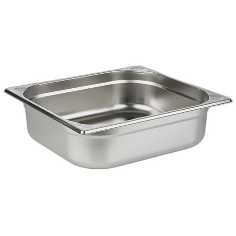 Stainless Steel GN 2/3 - 100mm Deep