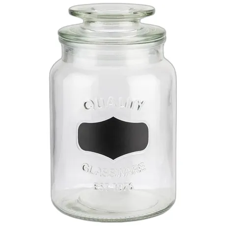 Glass Jar with Label Field - 1l