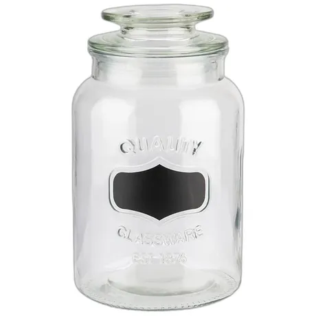 Glass Jar with Label Field - 1.2l