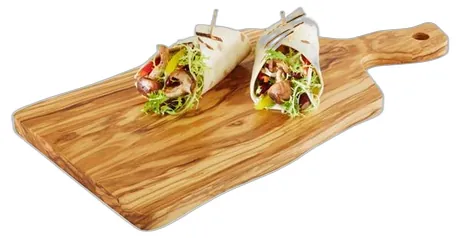 Olive Wood Handled Serving Board - 40 x 20cm