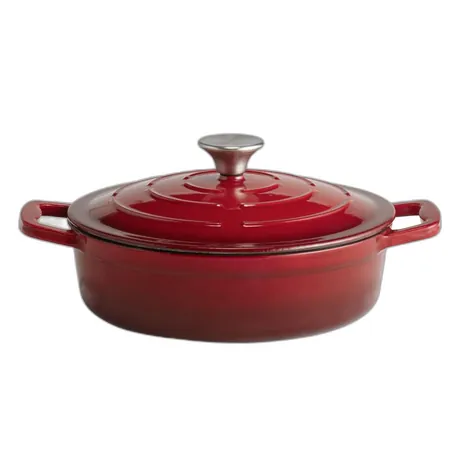 5 Stars Red Roaster with Lid - 25cm