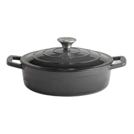 5 Stars Grey Roaster with Lid - 25cm