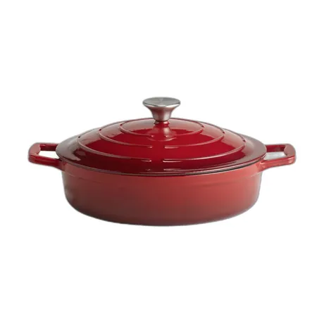 5 Stars Red Roaster with Lid - 28cm