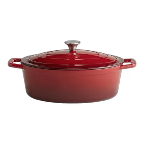 5 Stars Red Roaster with Lid - 33 x 25cm