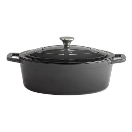 5 Stars Grey Roaster with Lid - 33 x 25cm