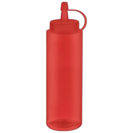 Squeeze Bottle Red, 6 Pcs - 260ml