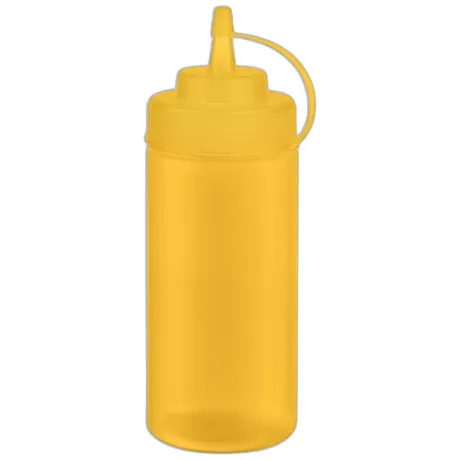 Squeeze Bottle Yellow, 6 Pcs - 460ml