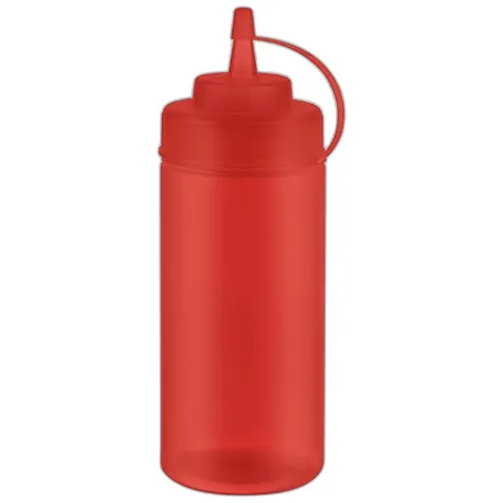 Squeeze Bottle Red, 6 Pcs - 460ml