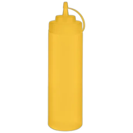 Squeeze Bottle Yellow, 6 Pcs - 760ml