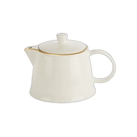 Line Gold Band Tea Pot