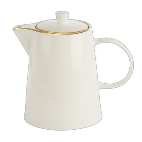 Line Gold Band Coffee Pot