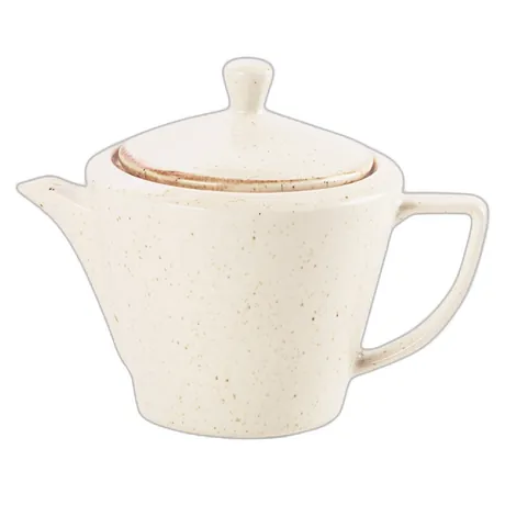 Oatmeal Conic Tea Pot