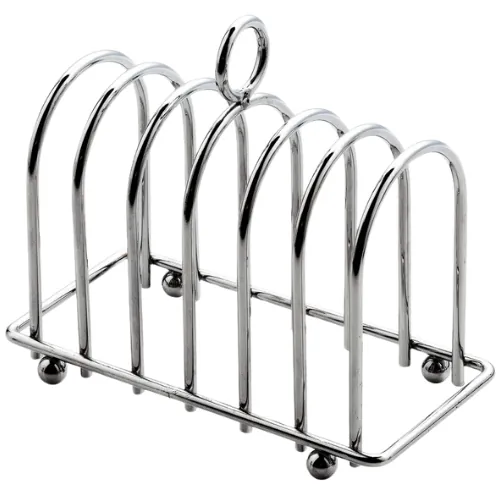 6 Slice Chrome Toast Rack