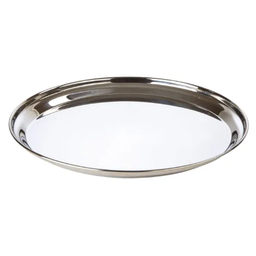Stainless Steel Round Flat Tray