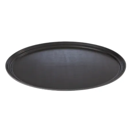 Black Oval Non-Slip Tray