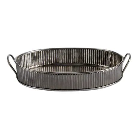 Serving Tray Antique Silver