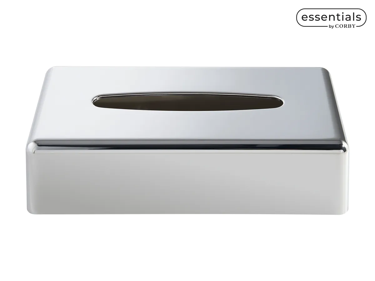 Rectangle Tissue Box Holder (Devon / TBC0002) in Chrome