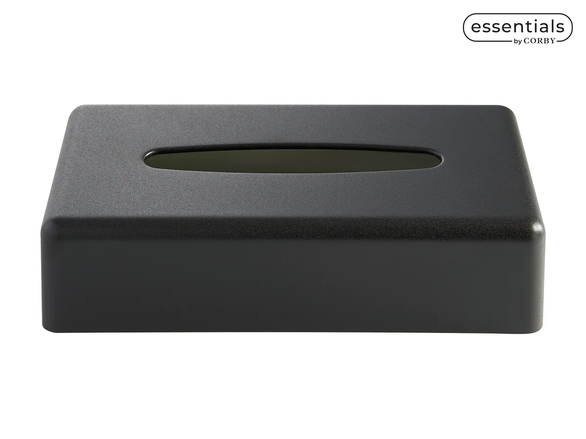 Rectangle Tissue Box Holder (Devon / TBC0002) in Black