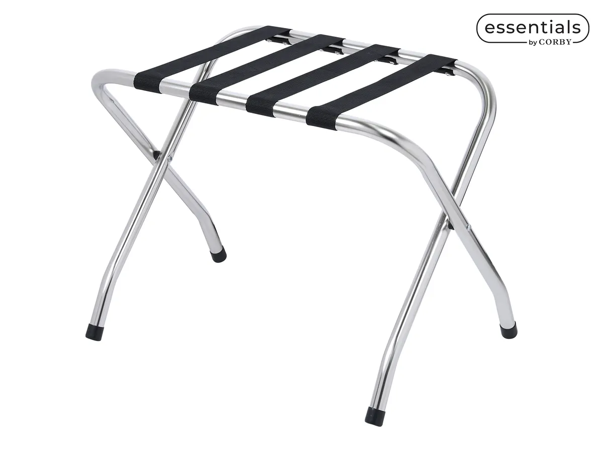 Metal Luggage Rack without Back (Ashton / LGR0002) in Polished Steel