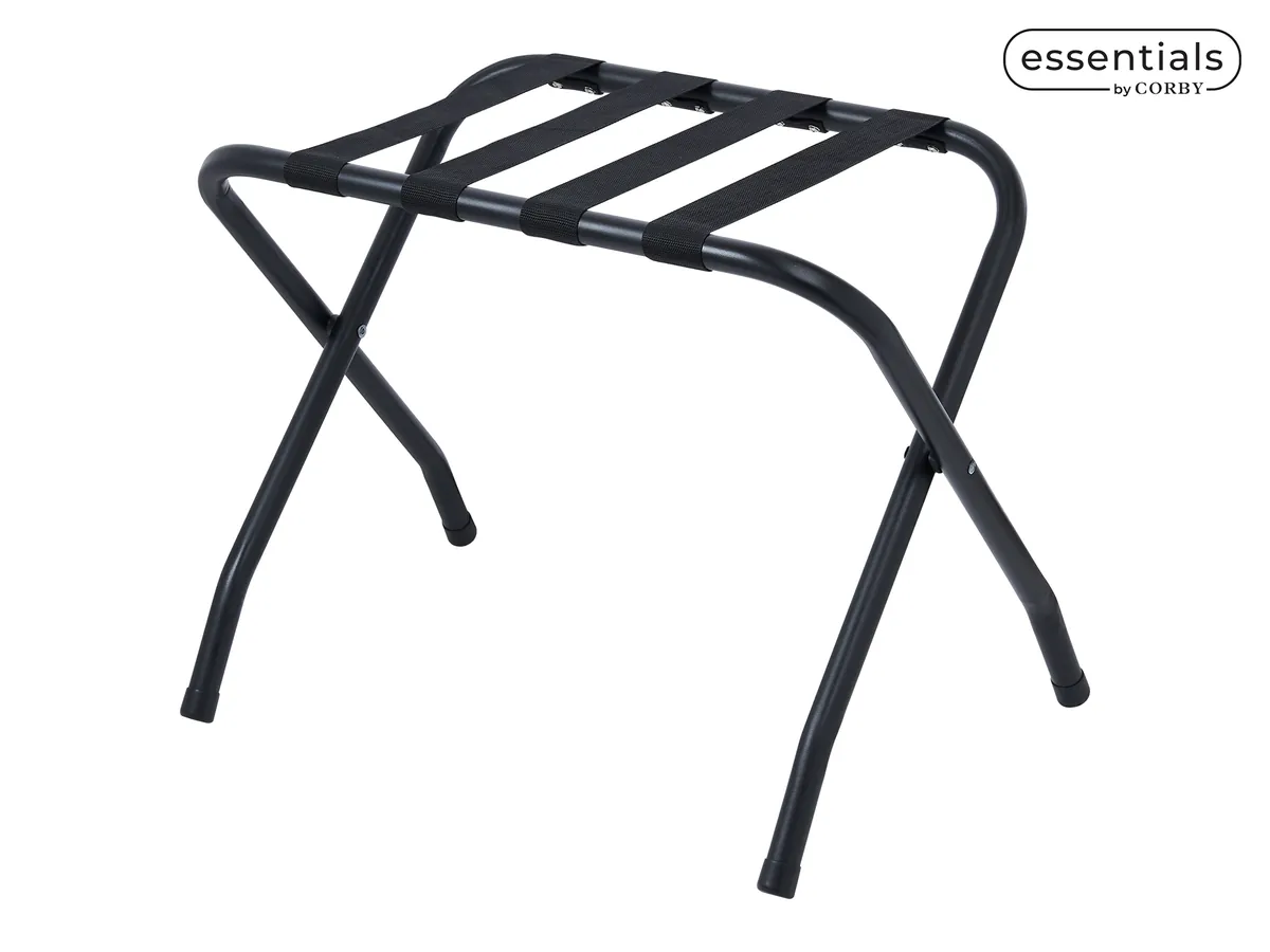 Metal Luggage Rack without Back (Ashton / LGR0002) in Black
