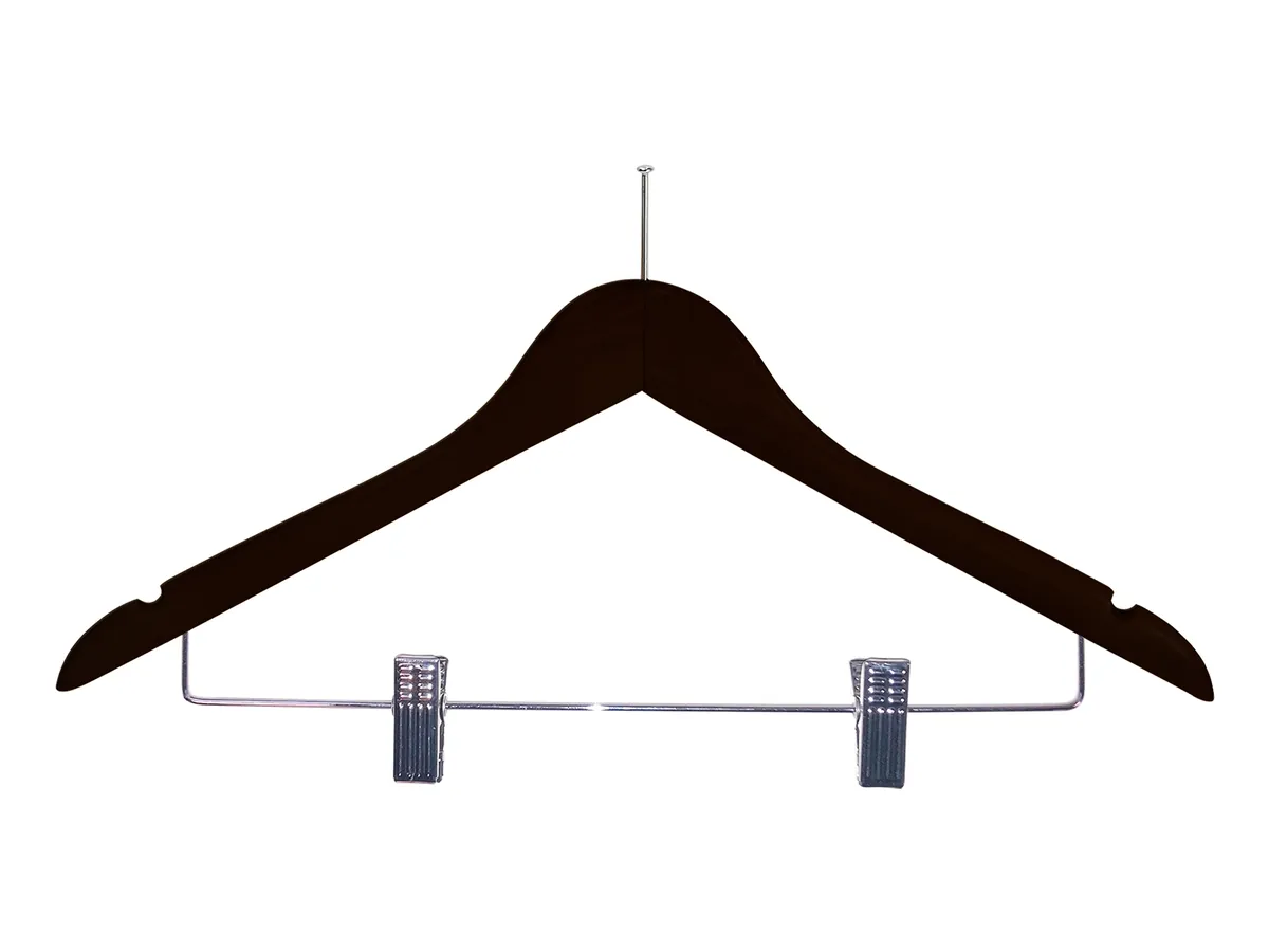 Burlington Guest Hanger with Security Pin & Clips in Black
