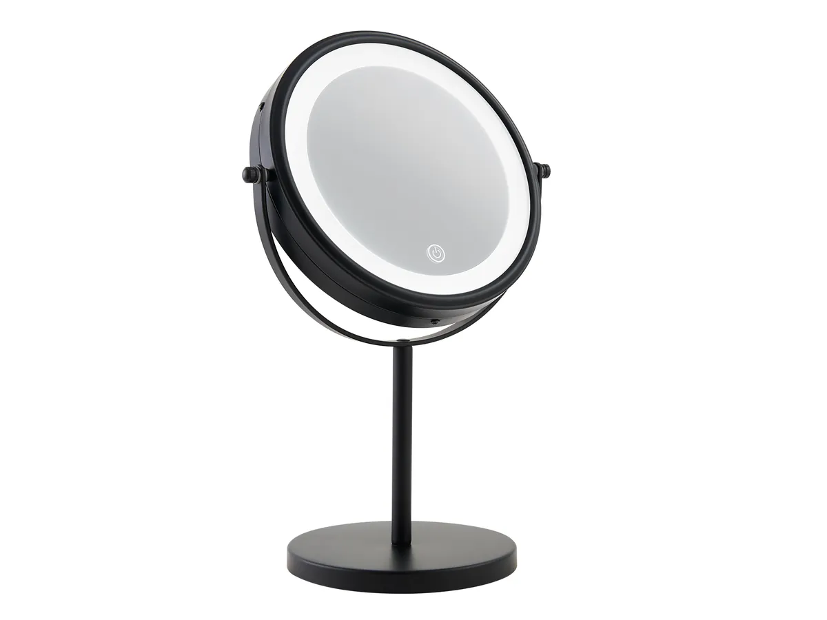 Winchester LED Free Standing Mirror in Matt Black