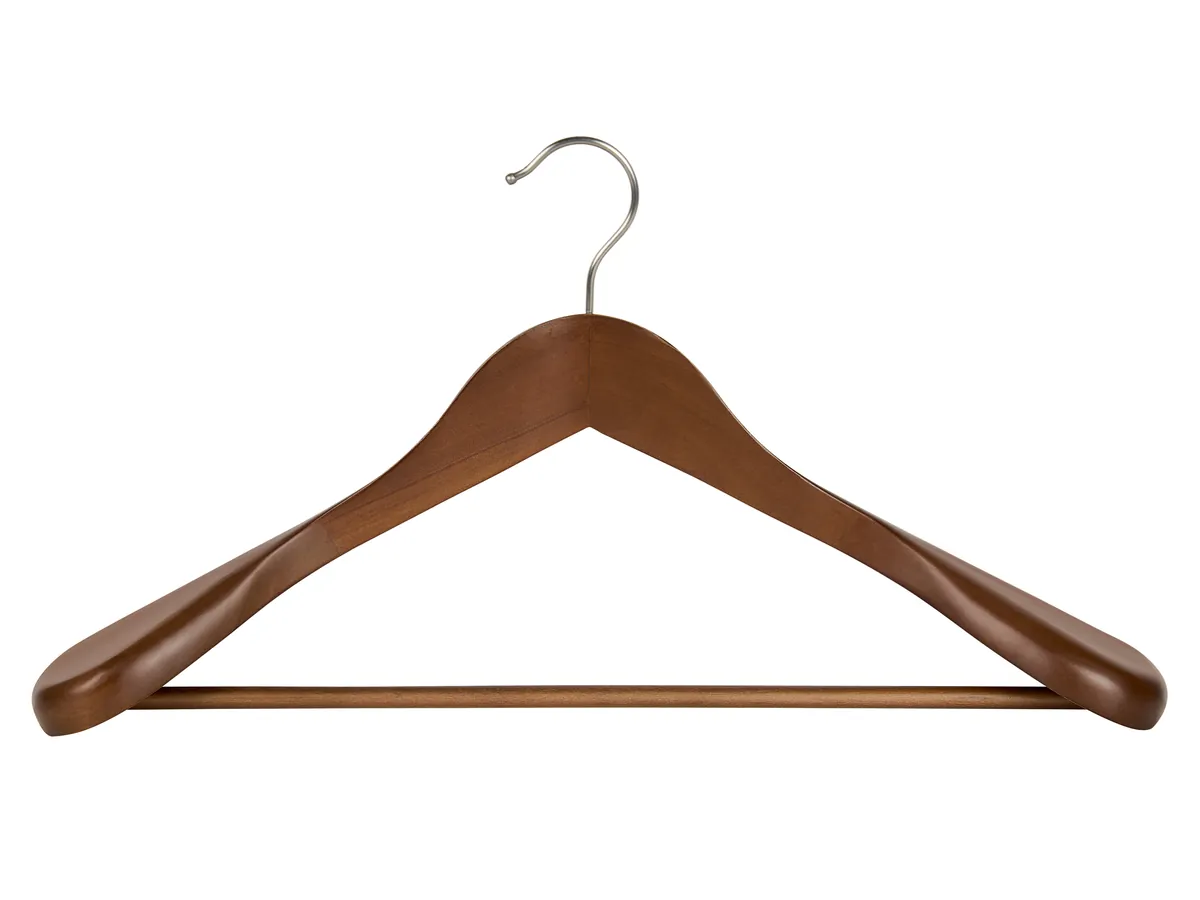 Clifford Suit Guest Hanger in Dark Wood
