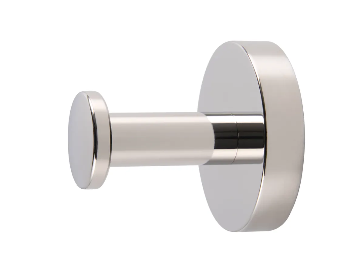 Harrogate Single Hook in Polished Steel