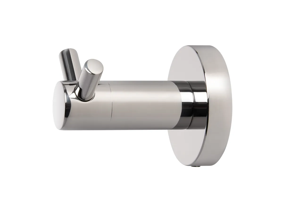 Harrogate Double Hook in Polished Steel