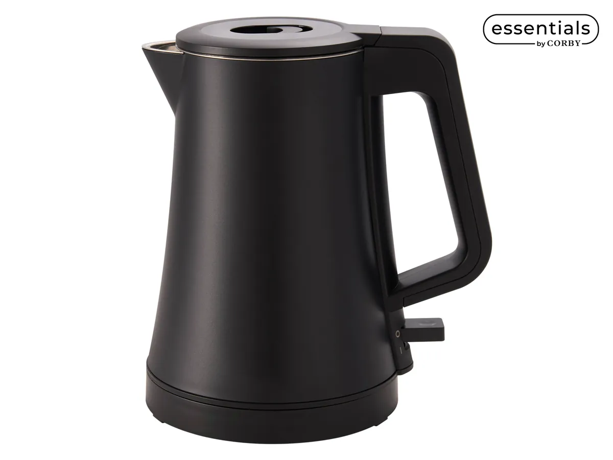 0.6L Double Walled Kettle (SD-132) in Black