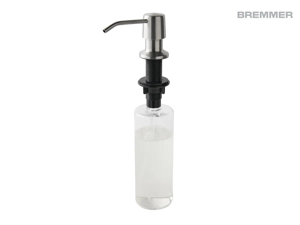 Vena Sink Soap Dispenser in Brushed Steel