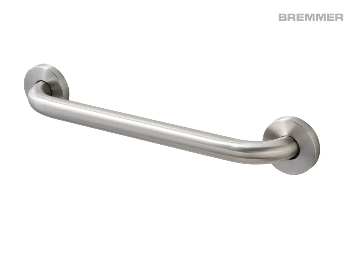 Mira Grab Bar in Brushed Steel