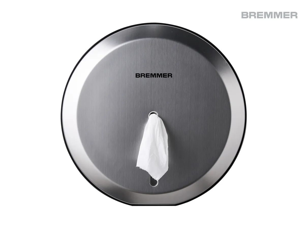Rello Toilet Roll Dispenser in Brushed Steel
