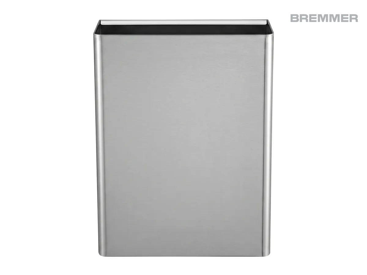 Tera Wall Mounted Bin in Brushed Steel