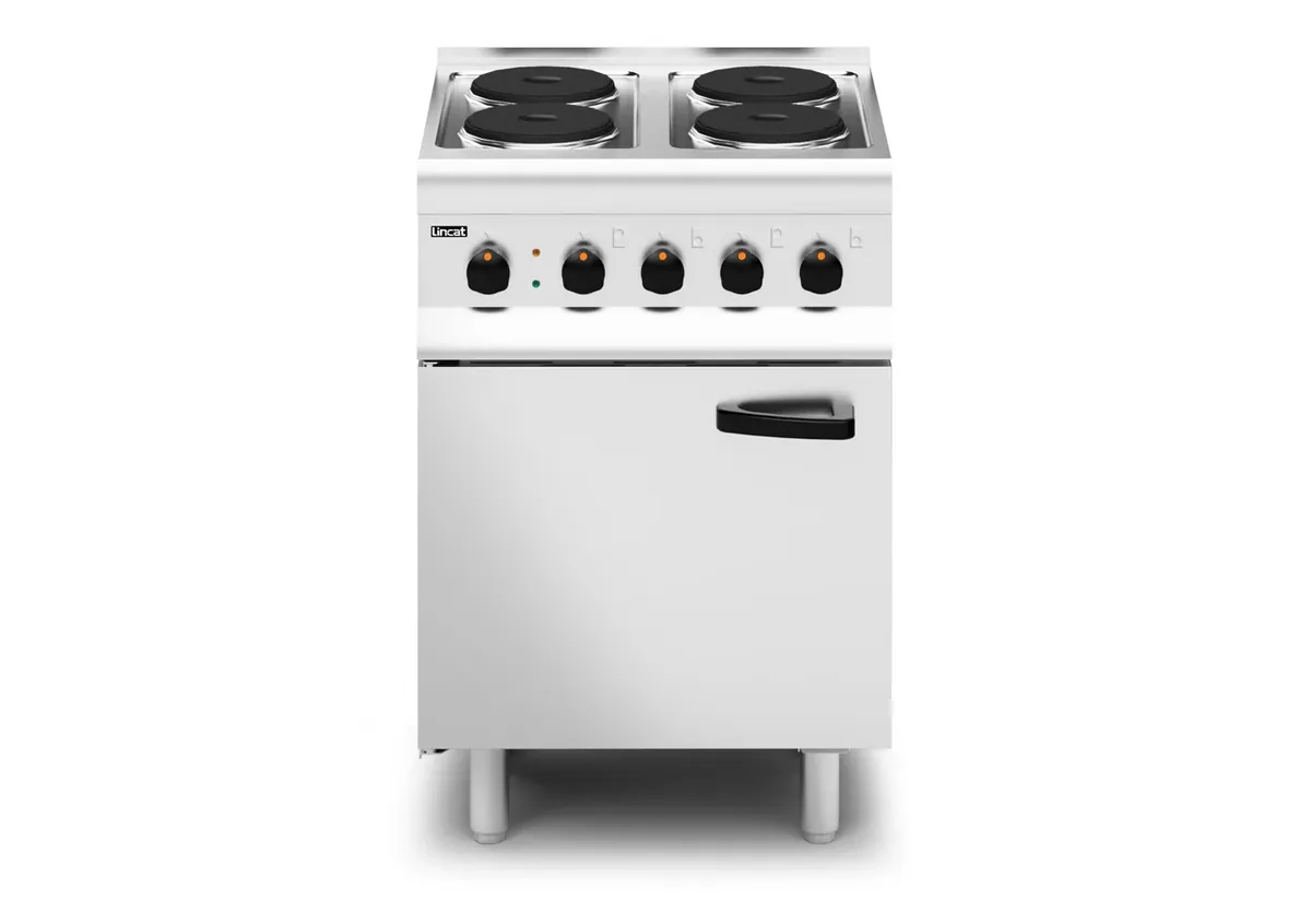 Lincat Silverlink Electric Free-standing Oven Range - Castors at Rear - 4 Plates - W 600 mm - 11.0 kW