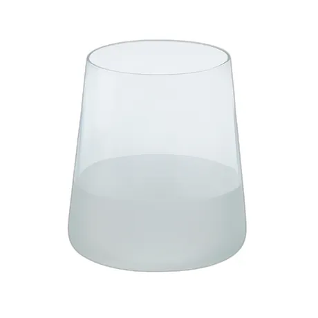 White Frosted Banded Tumbler