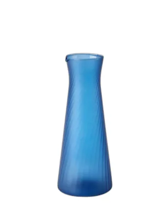 Twist Blue Frosted Carafe