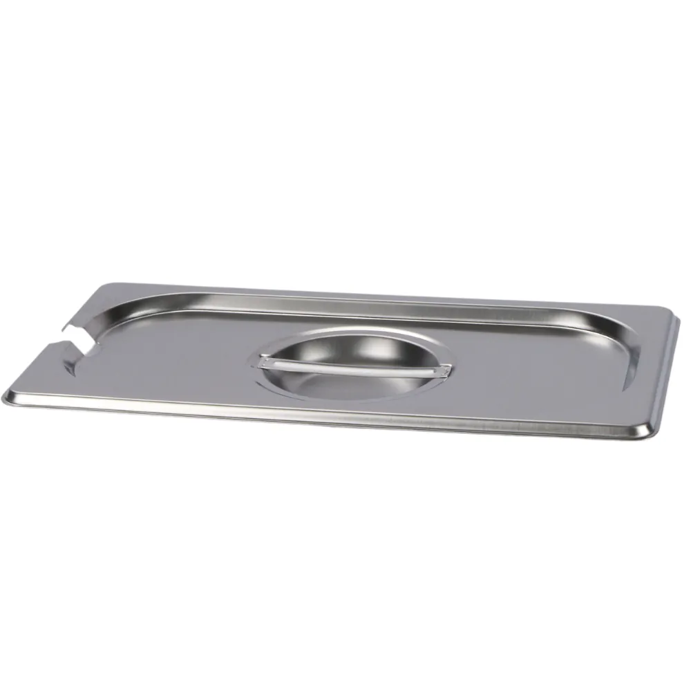 Gastronorm Container SS 1/3 Notched Lid - 17.6 x 32.5cm