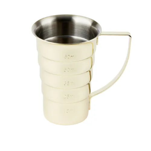 Gold Tiered Jigger Cup