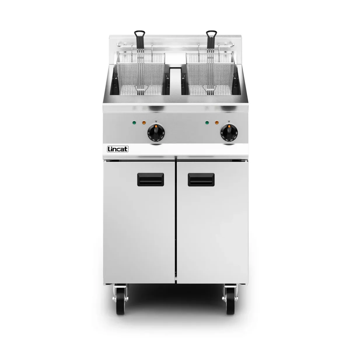 Lincat Opus Electric Free-standing Twin Tank Fryer - 2 Baskets - W 600 mm - 24.0 kW