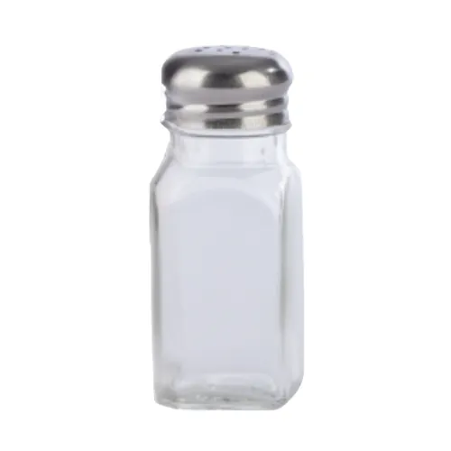 Nostalgic Salt and Pepper Shaker Square Glass