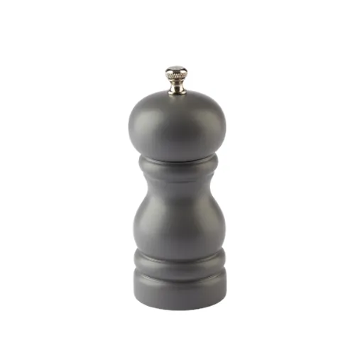 Grey Rubber Wood Salt Mill