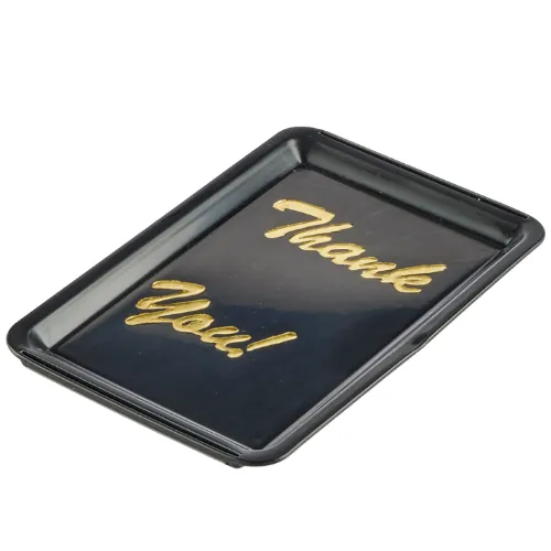Black Plastic Tip Tray- Thankyou