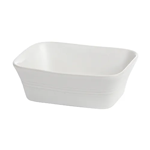 White Rectangular Baker