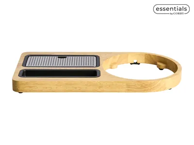 Compact Welcome Tray (Buckingham / WT0005) in Light Wood view 1